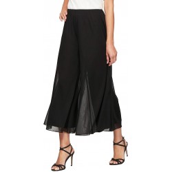 Alex Evenings Women's Cropped Wide Leg Dress Pant