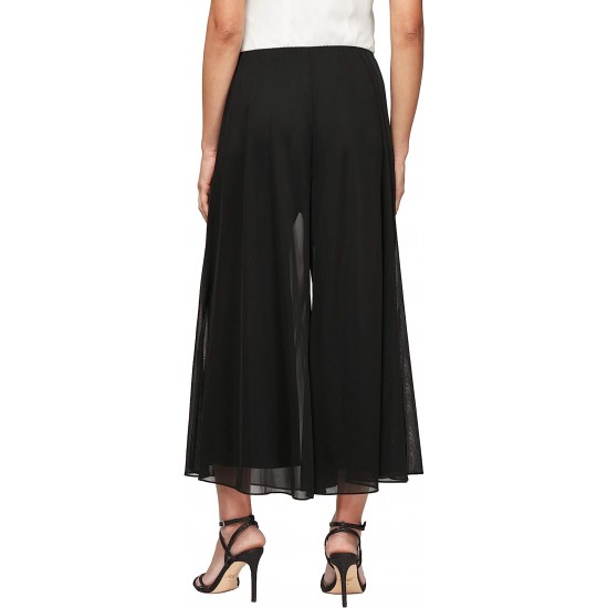 Alex Evenings Women's Cropped Wide Leg Dress Pant