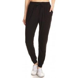 Printed Solid Activewear Jogger Track Cuff Sweatpants