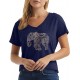 Hanes Women's Short Sleeve V-Neck Graphic T-Shirt