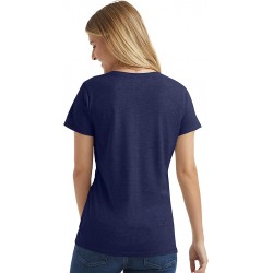 Hanes Women's Short Sleeve V-Neck Graphic T-Shirt