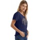 Hanes Women's Short Sleeve V-Neck Graphic T-Shirt