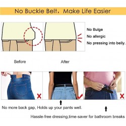 Buckle Elastic Stretch Belts for Men and Women