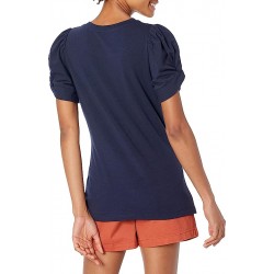 Classic-Fit Twist Sleeve Crewneck T-Shirt