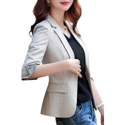 SUSIELADY Womens Casual Jacket Casual Work Blazer Office Jacket Slim Fit Blazer for Business Lady