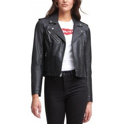 Levi's Women's Faux Leather Classic Asymmetrical Motorcycle Jacket 