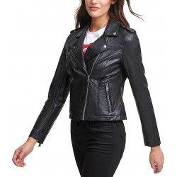 Levi's Women's Faux Leather Classic Asymmetrical Motorcycle Jacket 