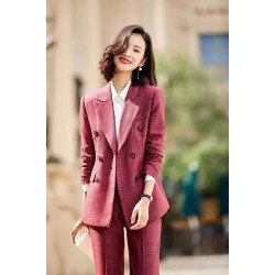 Womens Business Work Suit Set Blazer Pants