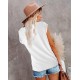  Floral Print Summer Tops Loose Fit Lace T Shirts Blouses