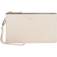 DORIS&JACKY Lambskin Leather Wristlet Clutch Purse