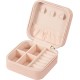 LETURE PU Leather Small Jewelry Box, Travel Portable Jewelry Case for Ring