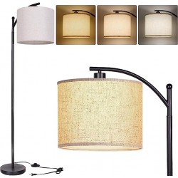 Modern Standing Floor Lamp with 3 Color Temperature for Bedroom
