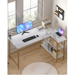 WOODYNLUX L Shaped Computer Desk