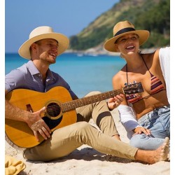 Beach Sun Hat UPF Straw Hat for Women