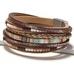 Fesciory Leather Wrap Bracelets