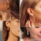 36 Pairs Gold Earrings 