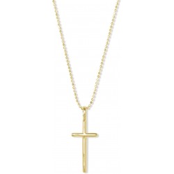 Kendra Scott Davis Cross Charm Necklace in 18k 