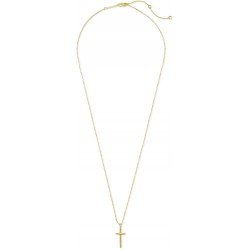 Kendra Scott Davis Cross Charm Necklace in 18k 