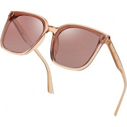 Oversized Vintage Polarized Sunglasses Square