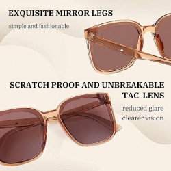 Oversized Vintage Polarized Sunglasses Square