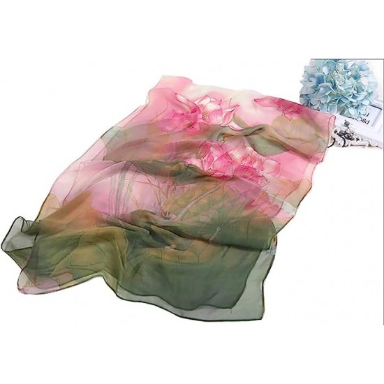 Acotavie Scarfs for Women Lightweight Print Floral