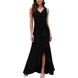 FQA Long Black Evening Gowns