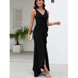 FQA Long Black Evening Gowns