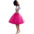 Babyonline Lady's Princess Tutu Tulle Midi Knee Length Skirt Underskirt